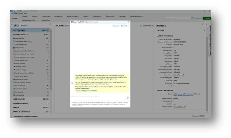 Screenshot of Q&A functionality in Magnet Copilot